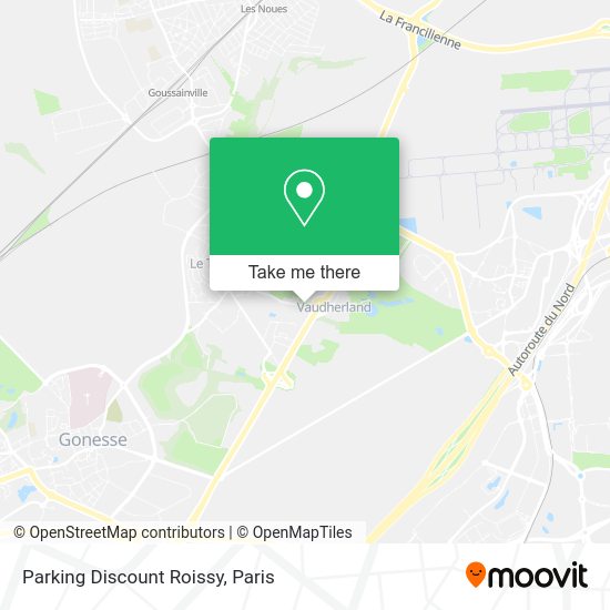 Parking Discount Roissy map