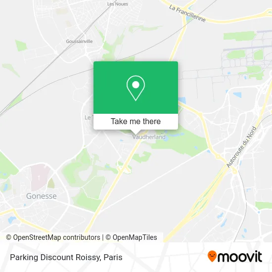 Parking Discount Roissy map