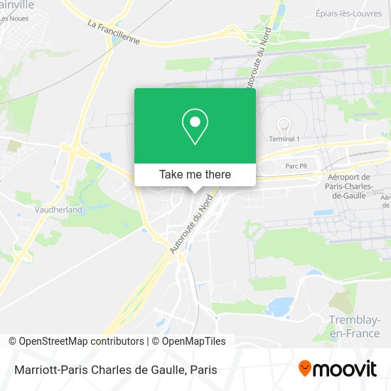 Marriott-Paris Charles de Gaulle map