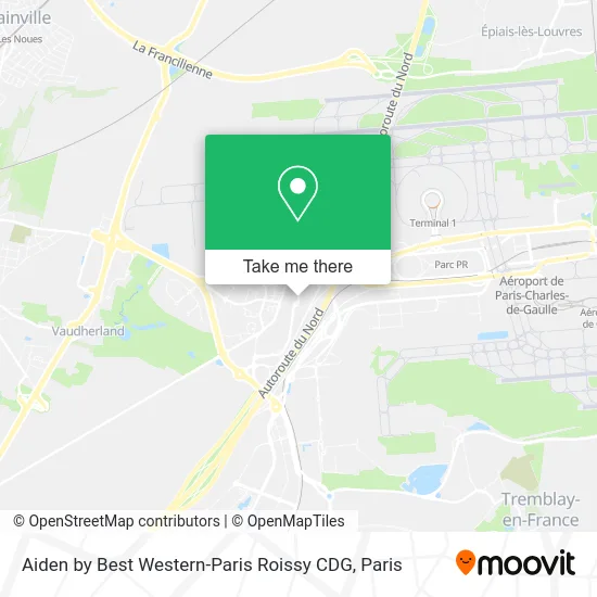 Aiden by Best Western-Paris Roissy CDG map