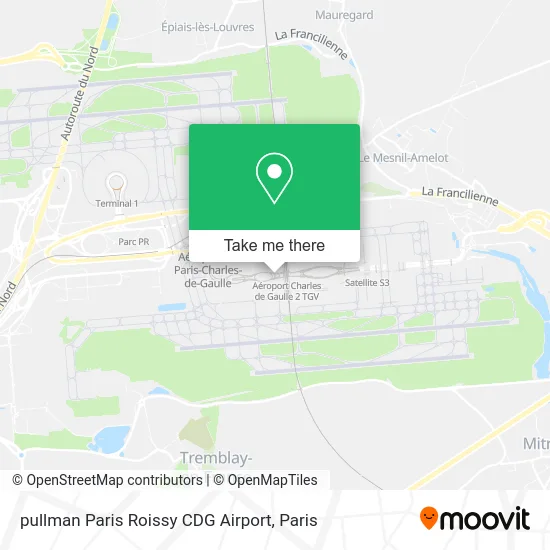 pullman Paris Roissy CDG Airport map