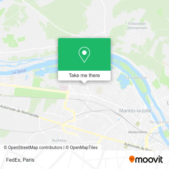 FedEx map