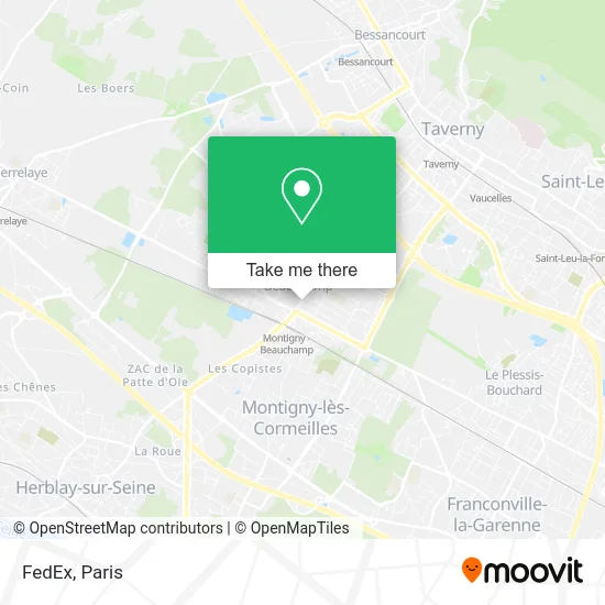 FedEx map