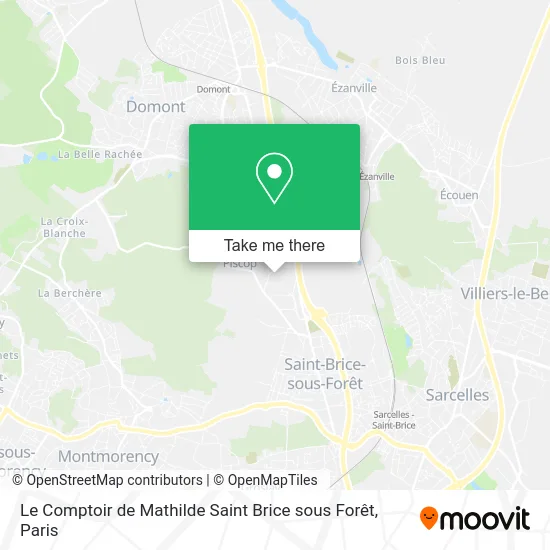 Le Comptoir de Mathilde Saint Brice sous Forêt map