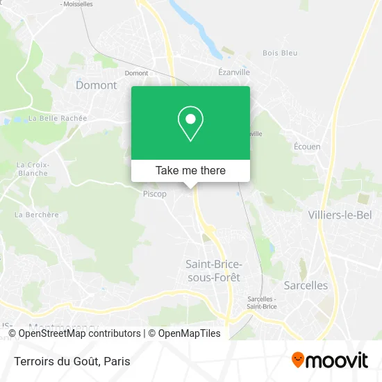 Terroirs du Goût map
