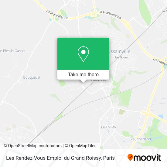 Les Rendez-Vous Emploi du Grand Roissy map