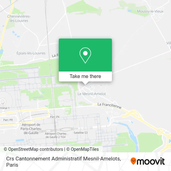 Crs Cantonnement Administratif Mesnil-Amelots map