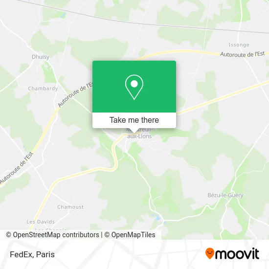 FedEx map