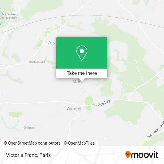 Victoria Franc map