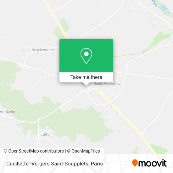 Cueillette -Vergers Saint-Soupplets map