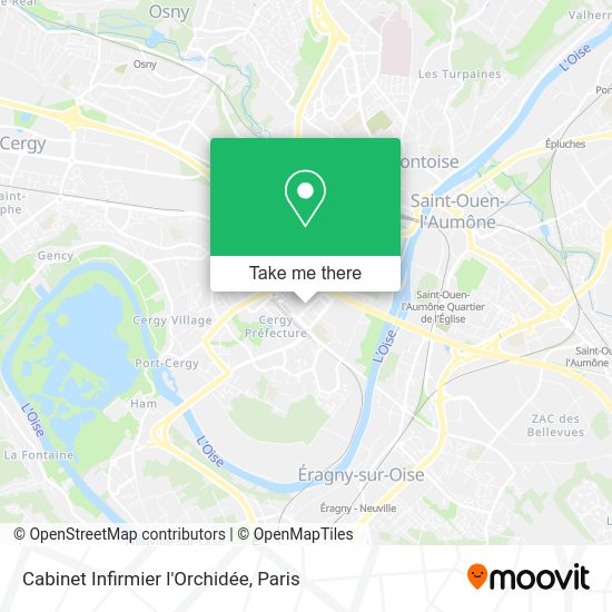 Cabinet Infirmier l'Orchidée map