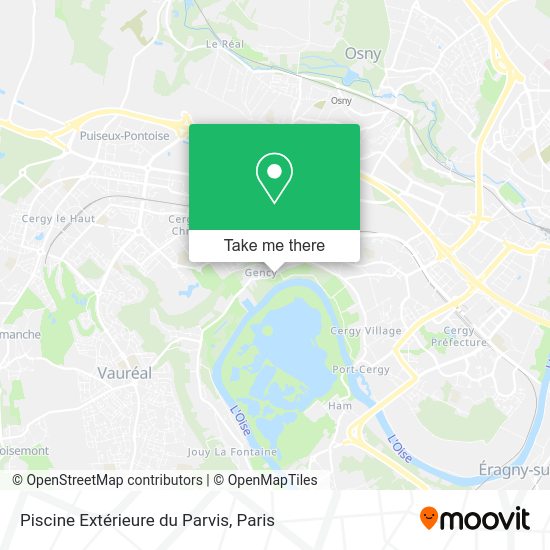 Piscine Extérieure du Parvis map