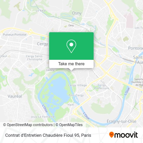 Contrat d'Entretien Chaudière Fioul 95 map