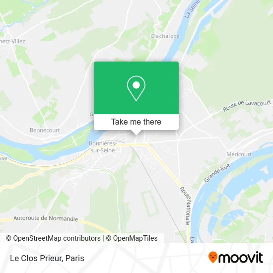 Le Clos Prieur map