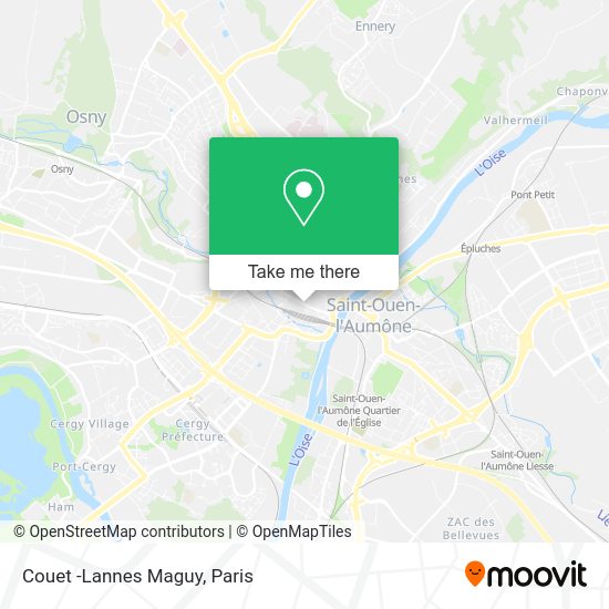 Couet -Lannes Maguy map