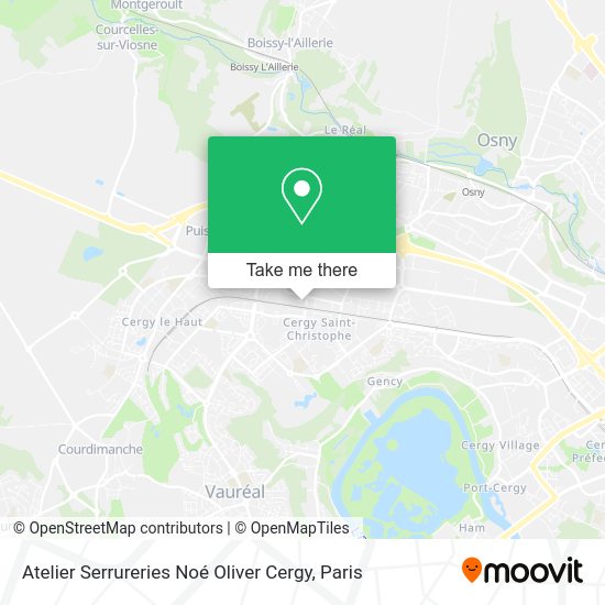 Atelier Serrureries Noé Oliver Cergy map