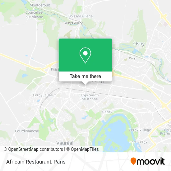 Africain Restaurant map