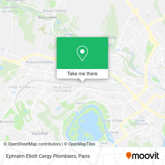 Ephraïm Eliott Cergy Plombiers map