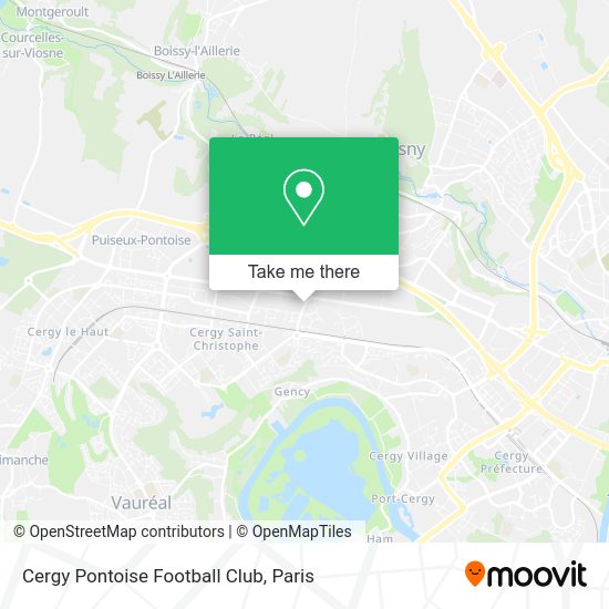 Cergy Pontoise Football Club map