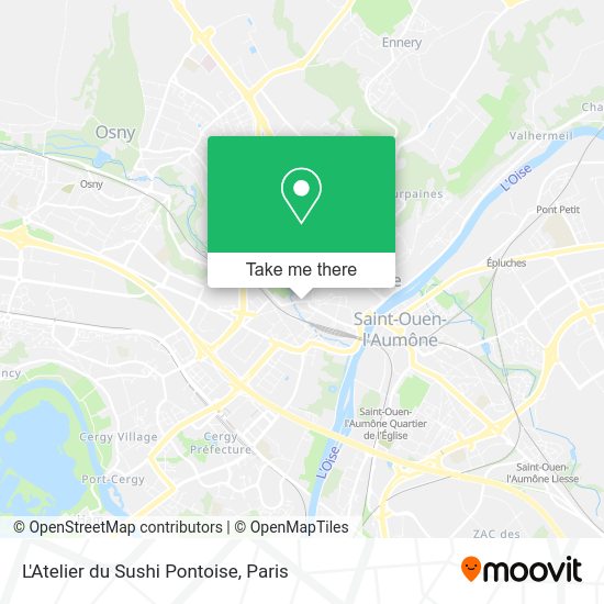 L'Atelier du Sushi Pontoise map
