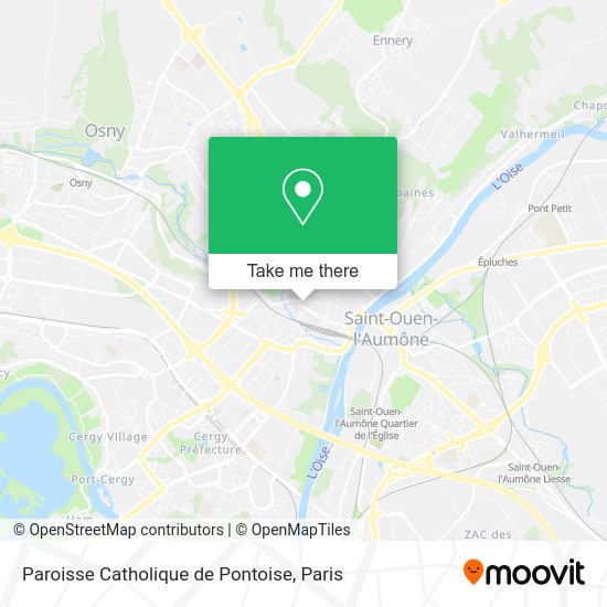 Paroisse Catholique de Pontoise map