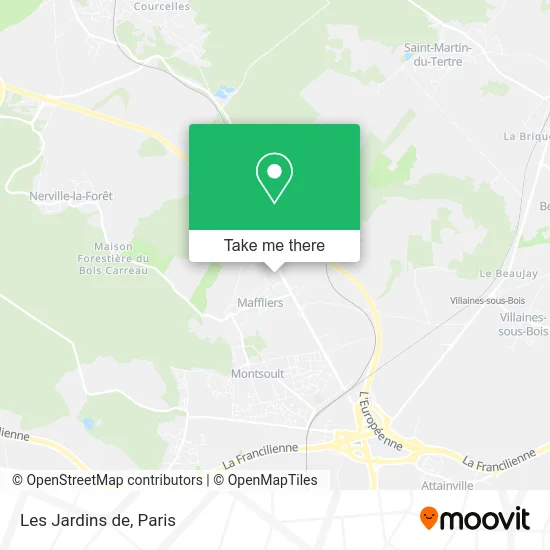 Les Jardins de map