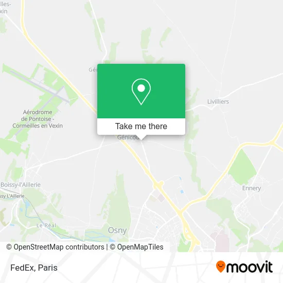 FedEx map