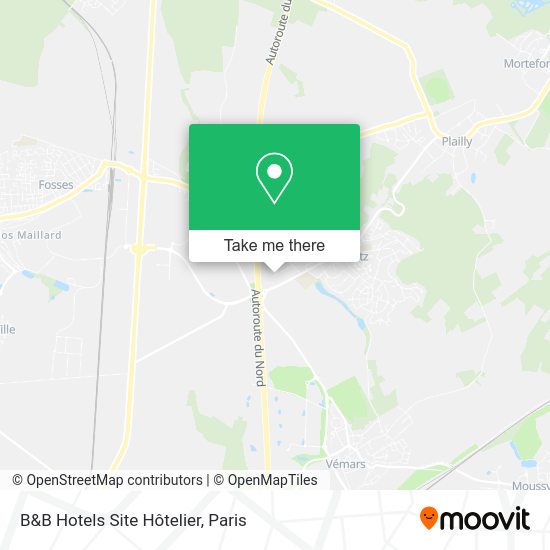 B&B Hotels Site Hôtelier map