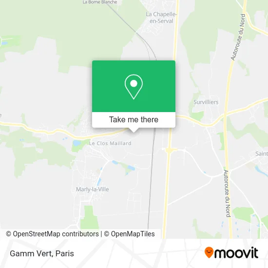 Gamm Vert map