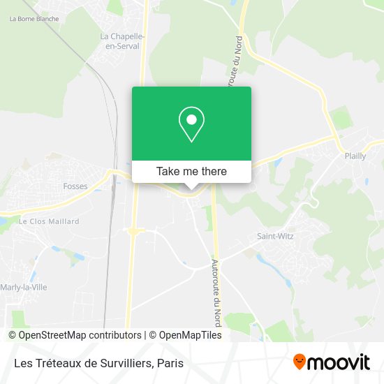 Les Tréteaux de Survilliers map