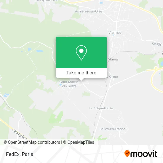 FedEx map