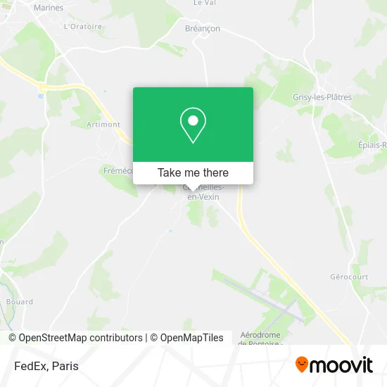 FedEx map