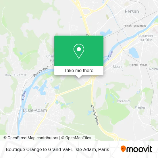Boutique Orange le Grand Val-L Isle Adam map