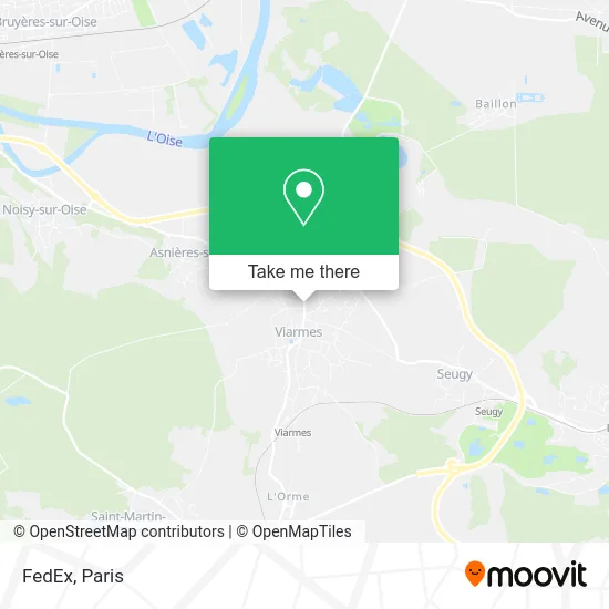 FedEx map