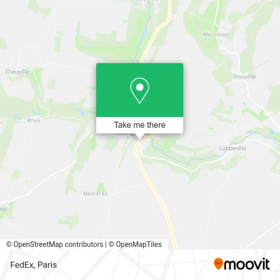 FedEx map