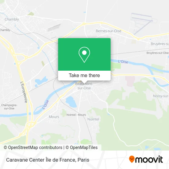 Caravane Center Île de France map
