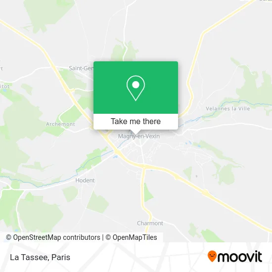 La Tassee map