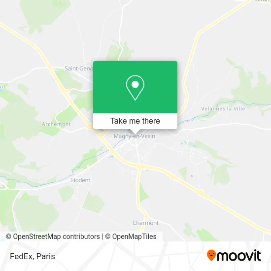 FedEx map