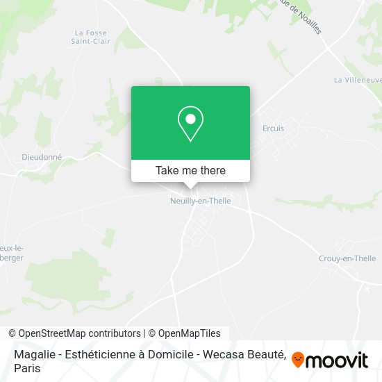 Magalie - Esthéticienne à Domicile - Wecasa Beauté map
