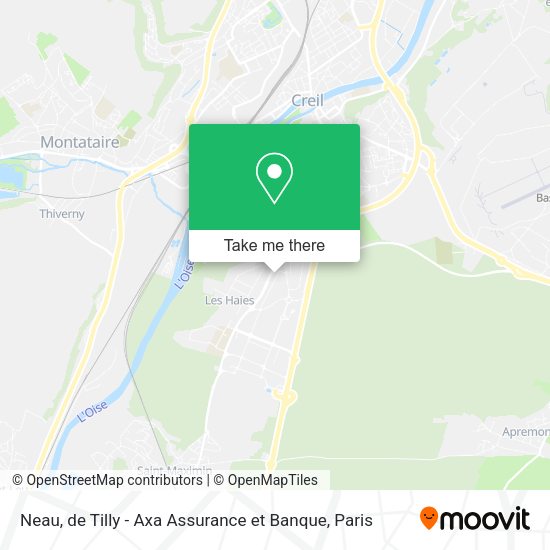 Neau, de Tilly - Axa Assurance et Banque map