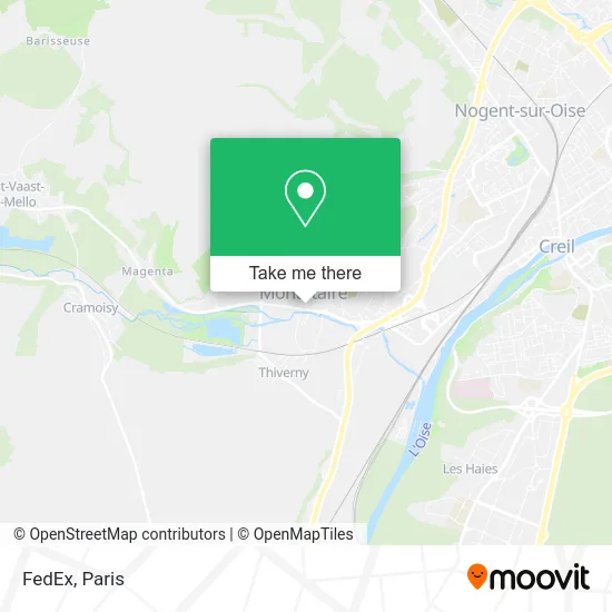 FedEx map