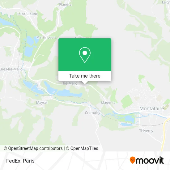 FedEx map
