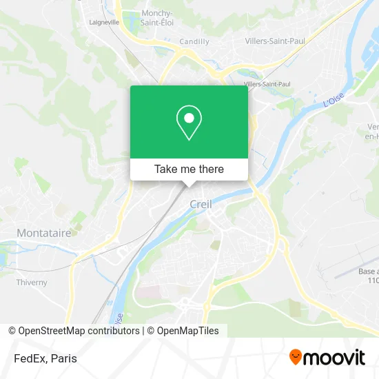 FedEx map