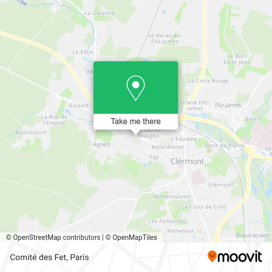 Comité des Fet map