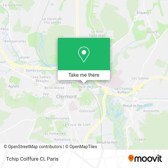 Tchip Coiffure Cl map