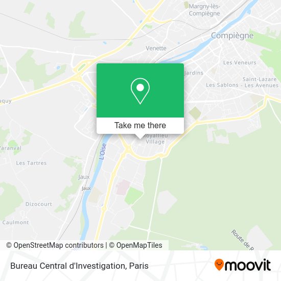Bureau Central d'Investigation map