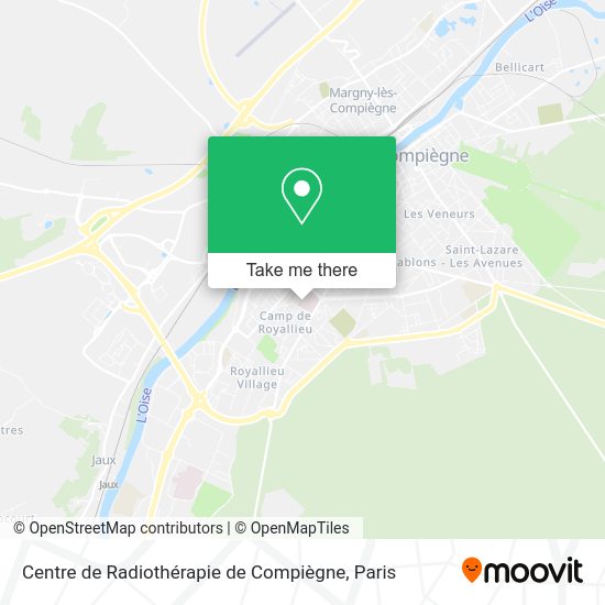 Centre de Radiothérapie de Compiègne map