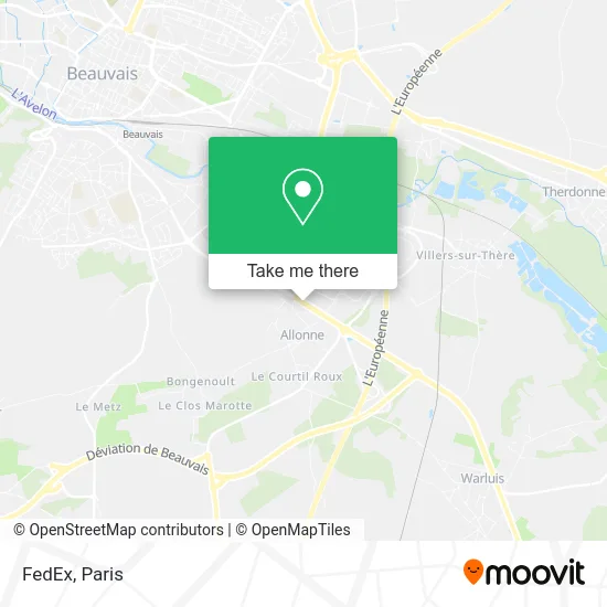 FedEx map