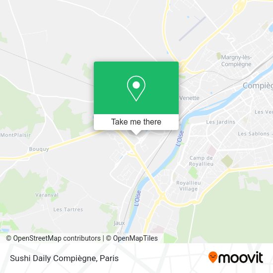 Sushi Daily Compiègne map