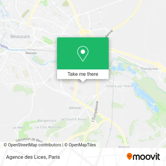 Agence des Lices map
